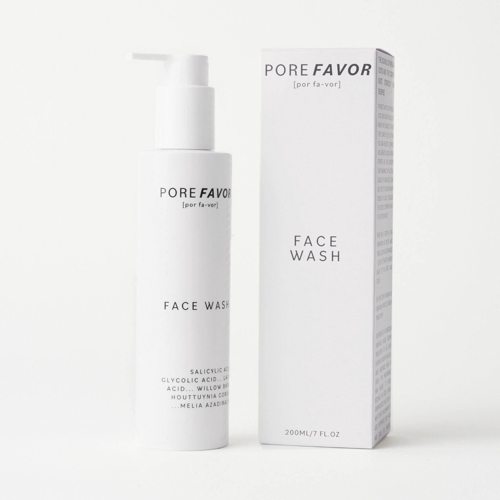 AHA & BHA FACE WASH - PORE FAVOR USA